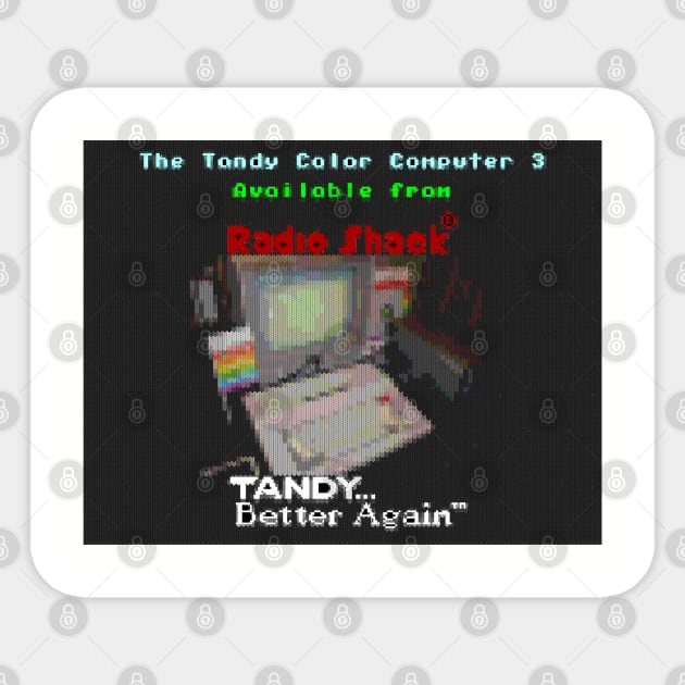 The Tandy CoCo 3 Sticker by retrothang